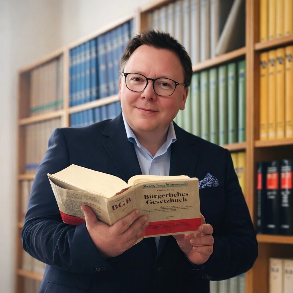 Rechtsanwalt Falko Maiwald mit Bürgerlichem Gesetzbuch